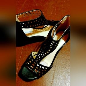 Alex Marie Black Wedge Dress Shoes